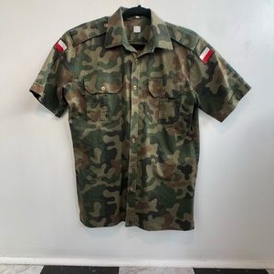 AUTHENTIC WORN IN WW2 POLISH CAMO SHIRT